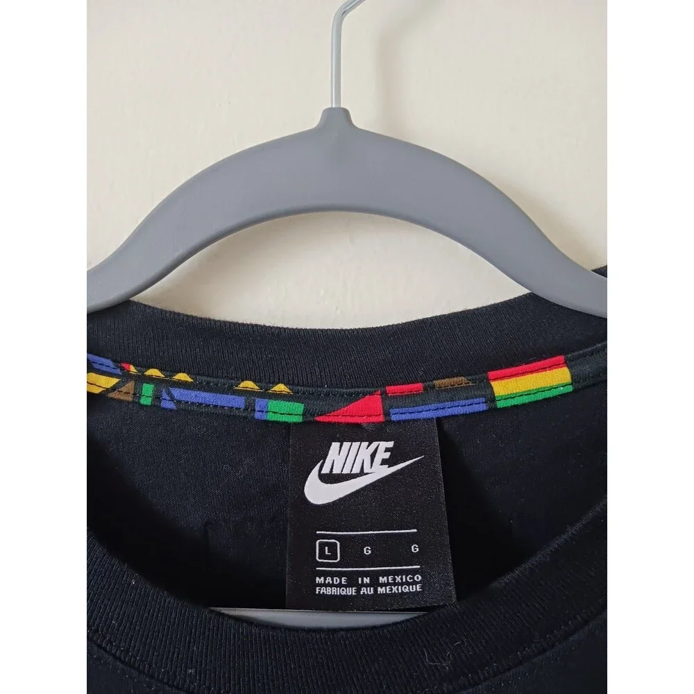 Nike Vintage Mens Black T Shirt‎ Just Do It Size L
